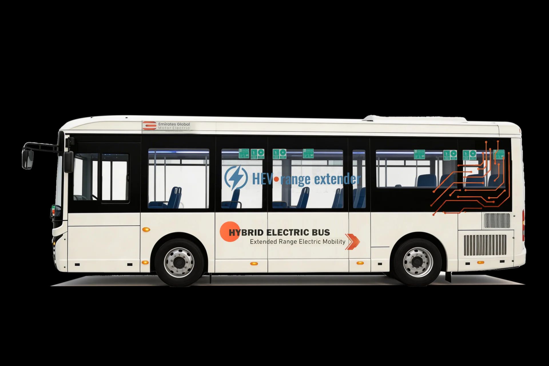 Wisdom Motors 8.8m Hybrid Electric Mini Bus – slide 1